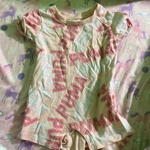 Pink puma baby shirt